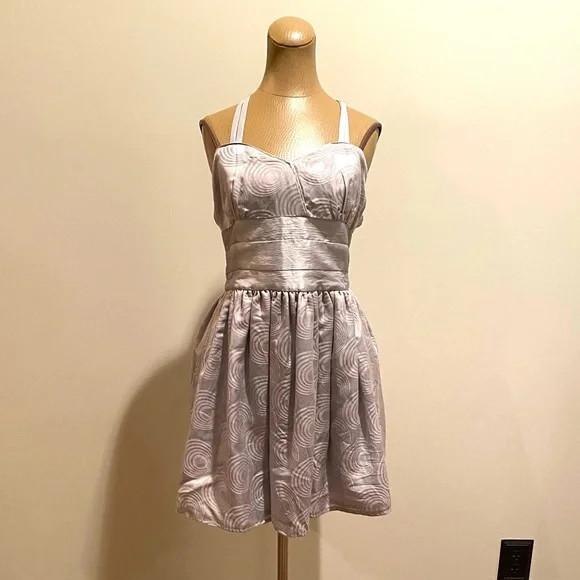 Lila Vail & James | Dresses | Lila Vail James Silver Fit Flare Dress | Poshmark Lila Vail & James | Dresses | Lila Vail James Silver Fit Flare Dress | Poshmark